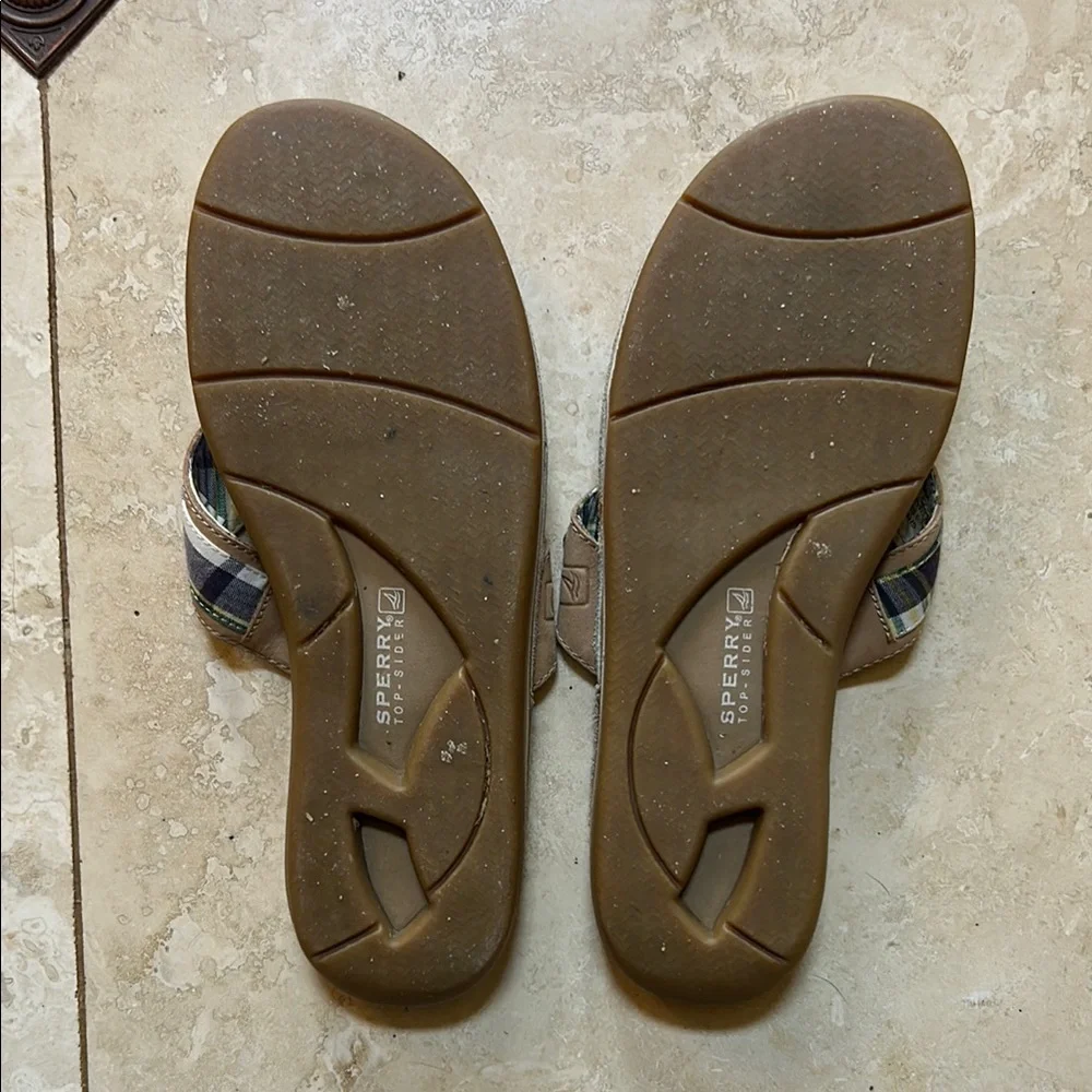 Sperry Plaid Strap Sandals